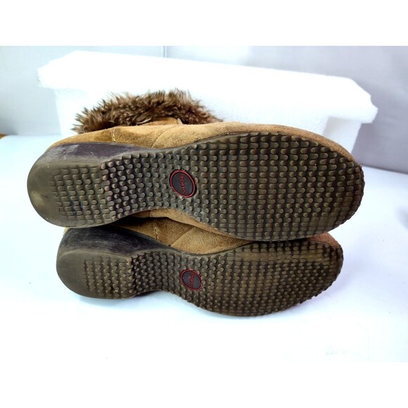 Soporto Chestnut Leather Suede Ankle Boots,  Women Size  9M - Picture 8 of 10